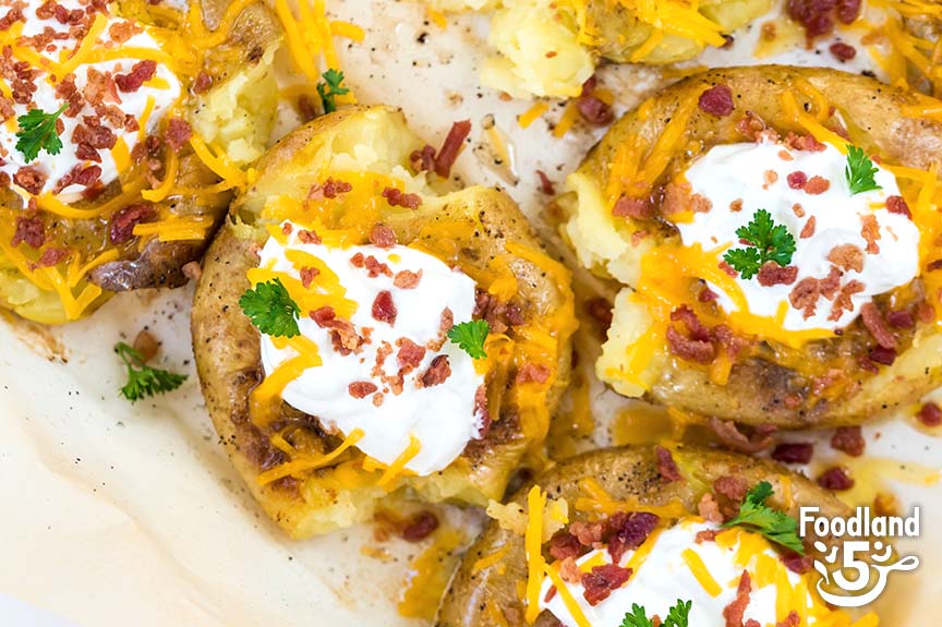 Loaded "Smashed" Potatoes